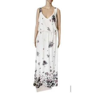 SHOW ME YOUR MUMU Kendall Women's Maxi floral v neck Gown Dress Size XL